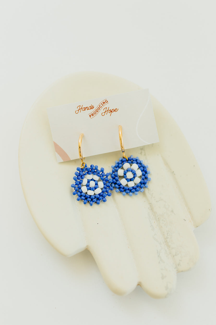 Azure Petal Hoops