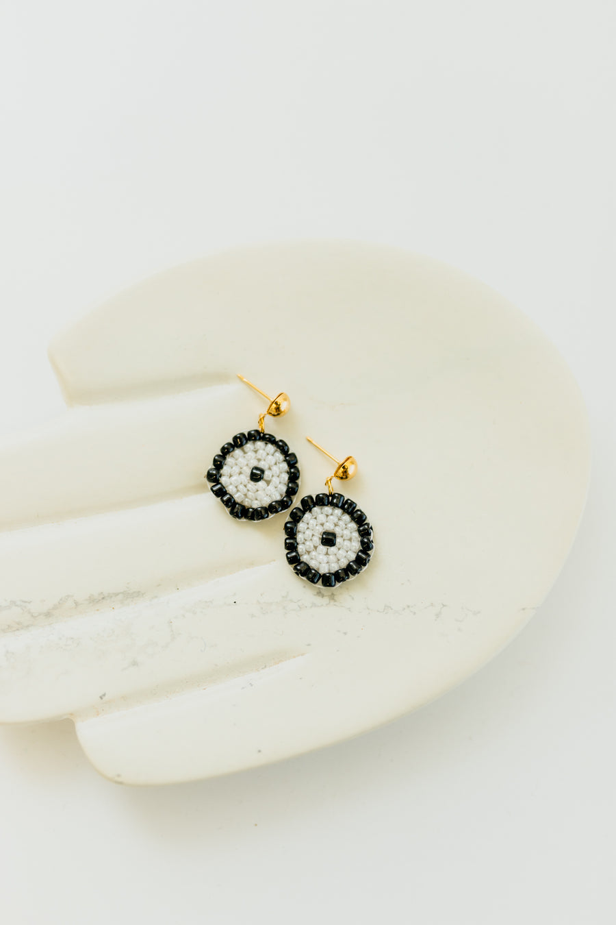 Ebony Halo Earrings