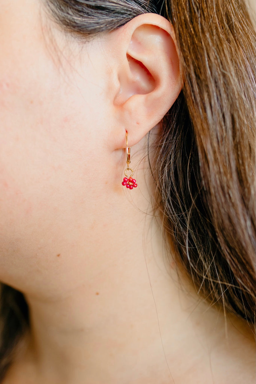 Dainty Daisy Hoops