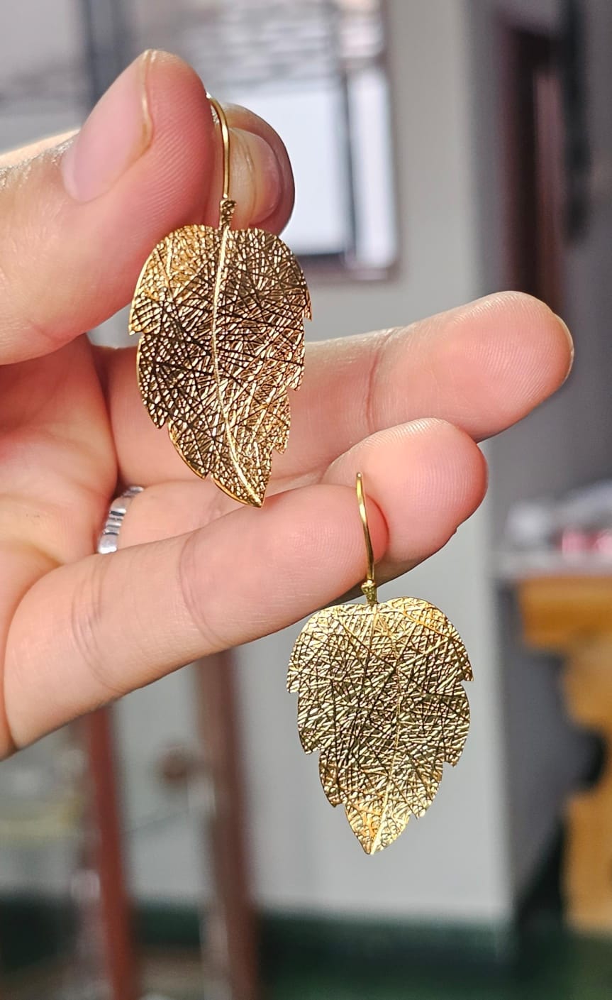 Arbol Bronze Leaf Earrings