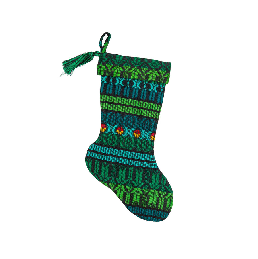 Guatemalan Brocade Christmas Stocking