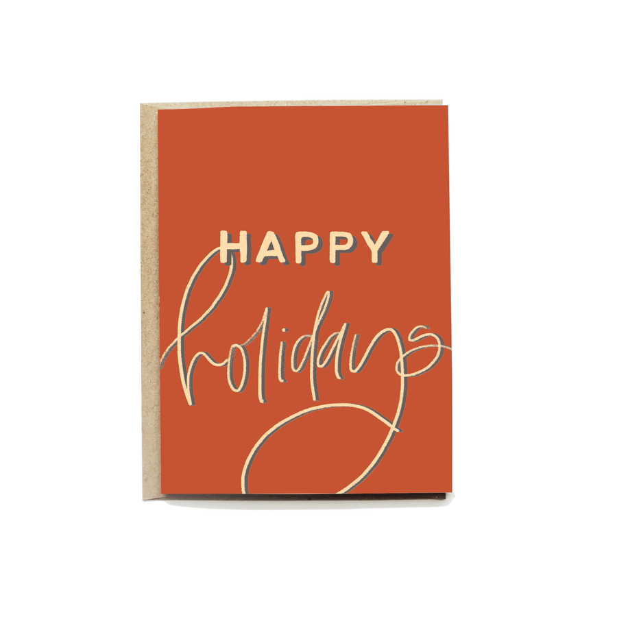 Vintage Happy Holidays Card