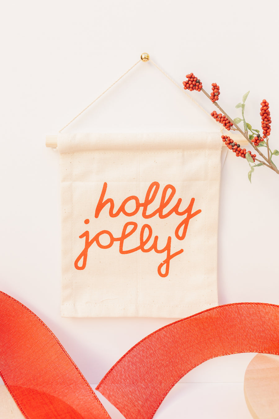 Holly Jolly Wall Hanging