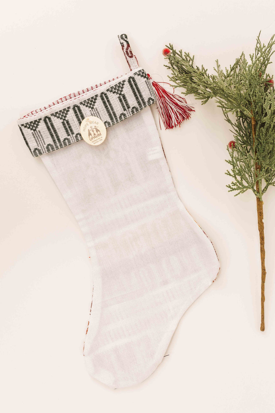 Guatemalan Brocade Christmas Stocking