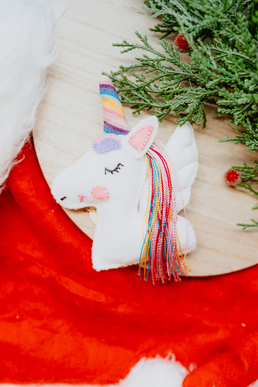 Felt Unicorn Ornament